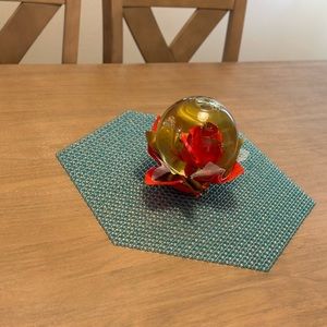 Handmade Table Runner Super Groovy Glass Bead Table Runner And beverage coasters